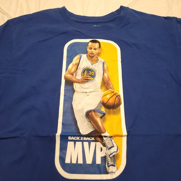 Adidas Steph Curry Casual Graphic Basketball T Shirt Mens Size Large L Blue - Picture 1 of 9